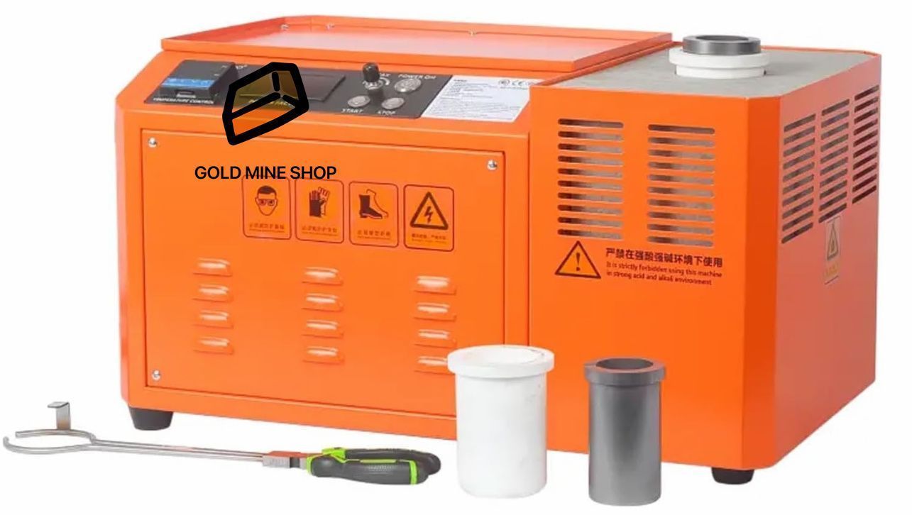 220V 2KG中周波金溶解炉 3500W高温金溶解機 最高温度1450°C 溶解時間4?6分 金属 金 銀 銅用