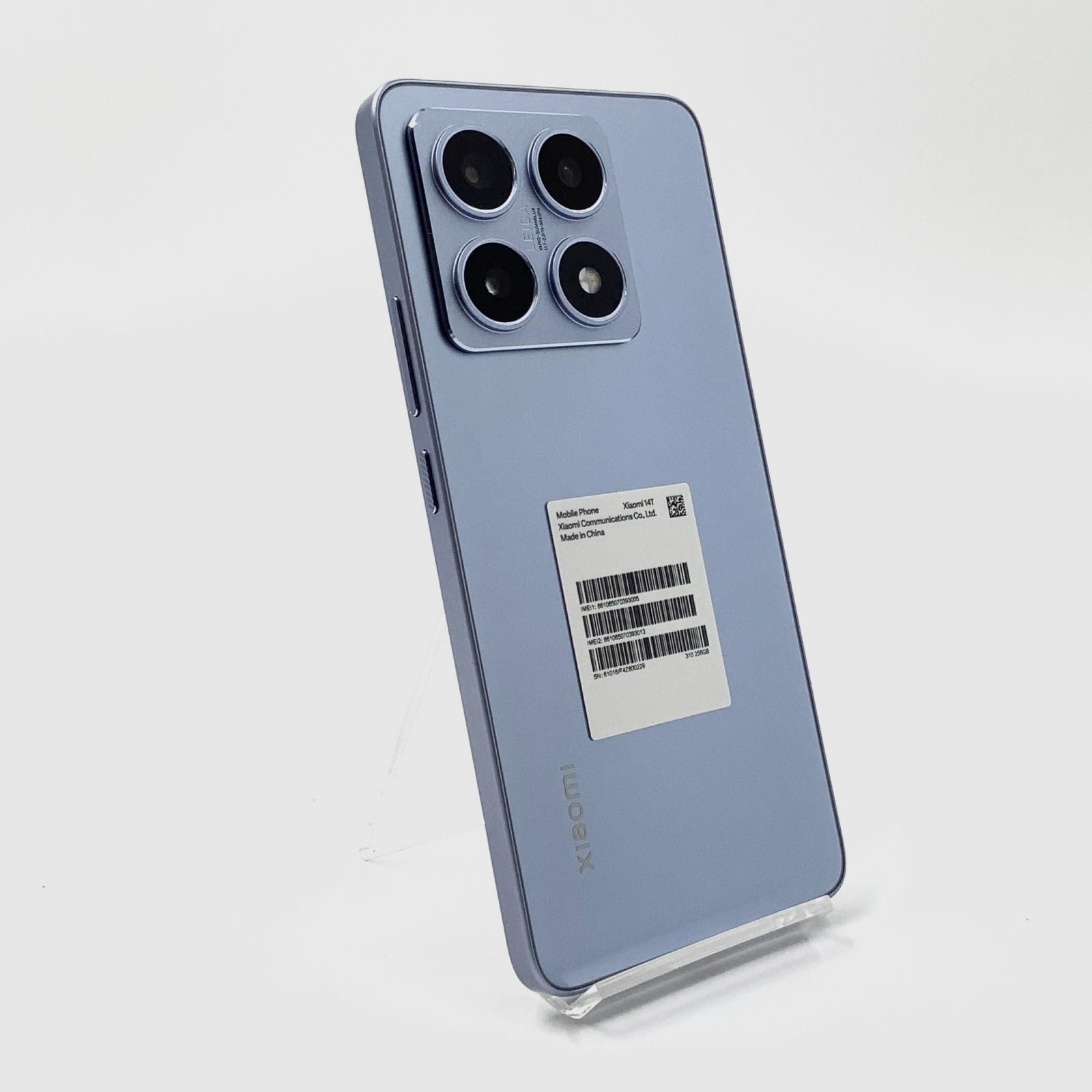 新品未使用品　Xiaomi 14T XIG07 Blue 256GB ブルー 中古〕Xiaomi(シャオミ) Xiaomi 14T 256GB チタンブルー XIG07