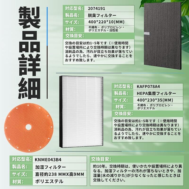 加湿フィルターKNME043B4 1枚