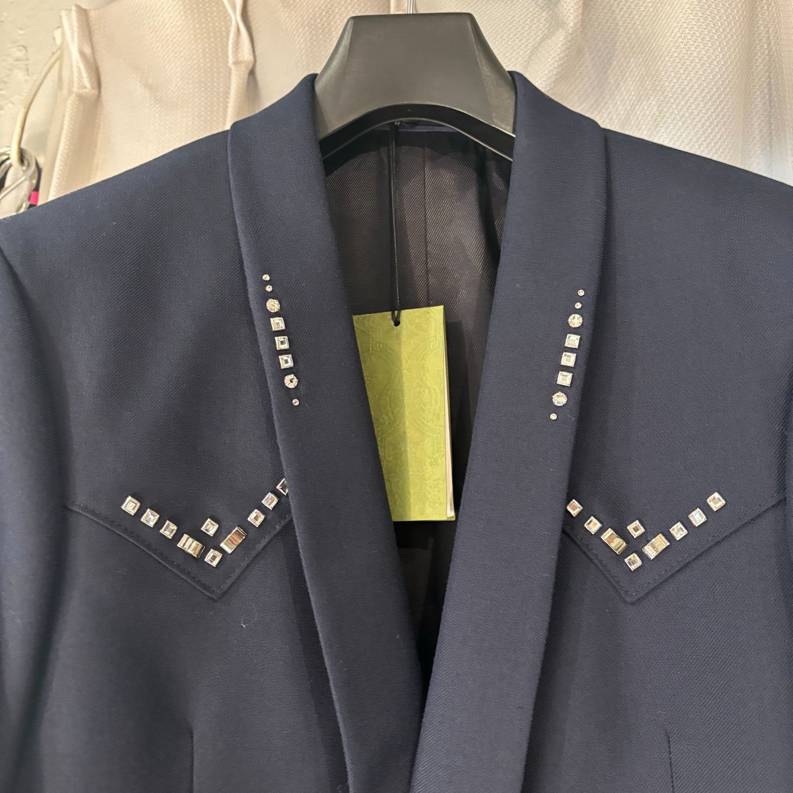 GUCCI グッチ テーラードジャケット スタッズ SIZE.50 ZANXM GUCCI グッチ テーラードジャケット スタッズ SIZE.50 ZANXM