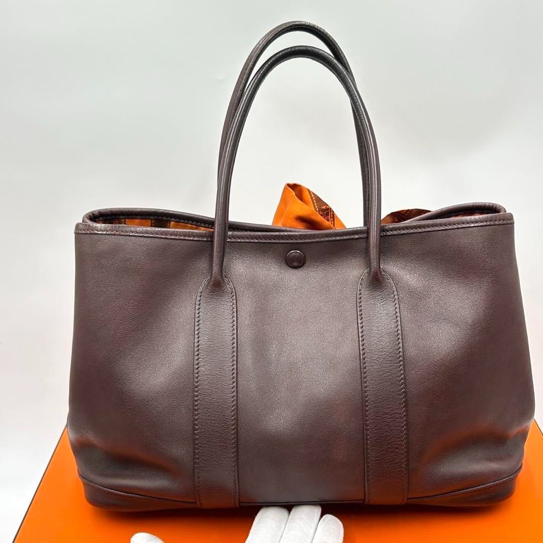 HERMESガーデンツイリーTPMハンドバッグ ツイリー付き