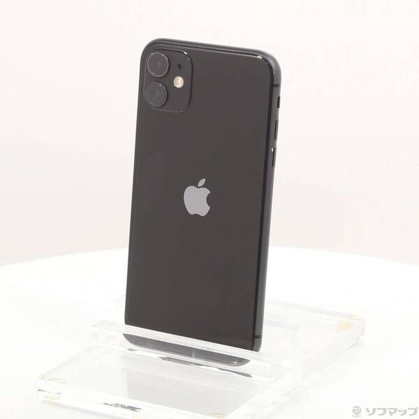 〔中古品〕 iPhone11 64GB ブラック MWLT2J／A SIMフリー【349】