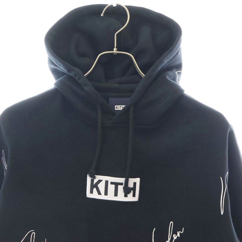 KITH (キス) CITY SCRIPT HOODIE 総柄プリント スウェットプルオーバー
