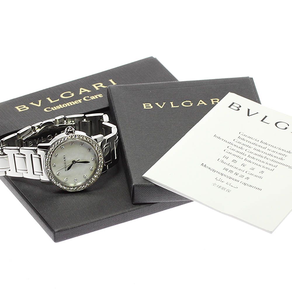 ★保証書付き【BVLGARI】ブルガリ ブルガリブルガリ 12P ダイヤベゼル 102375/BBL33S 自動巻き レディース_697239 【232】【ev20】 ブルガリ BVLGARI 102375/BBL33S ブルガリブルガリ 12P ダイヤベゼル