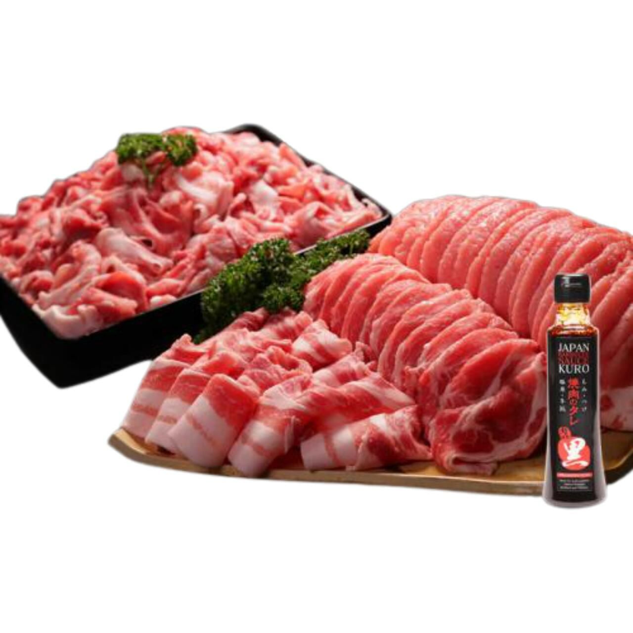 【大人気】宮崎県産 お米豚 ボリューム満点セット 計3kg 小分け 冷凍発送-1