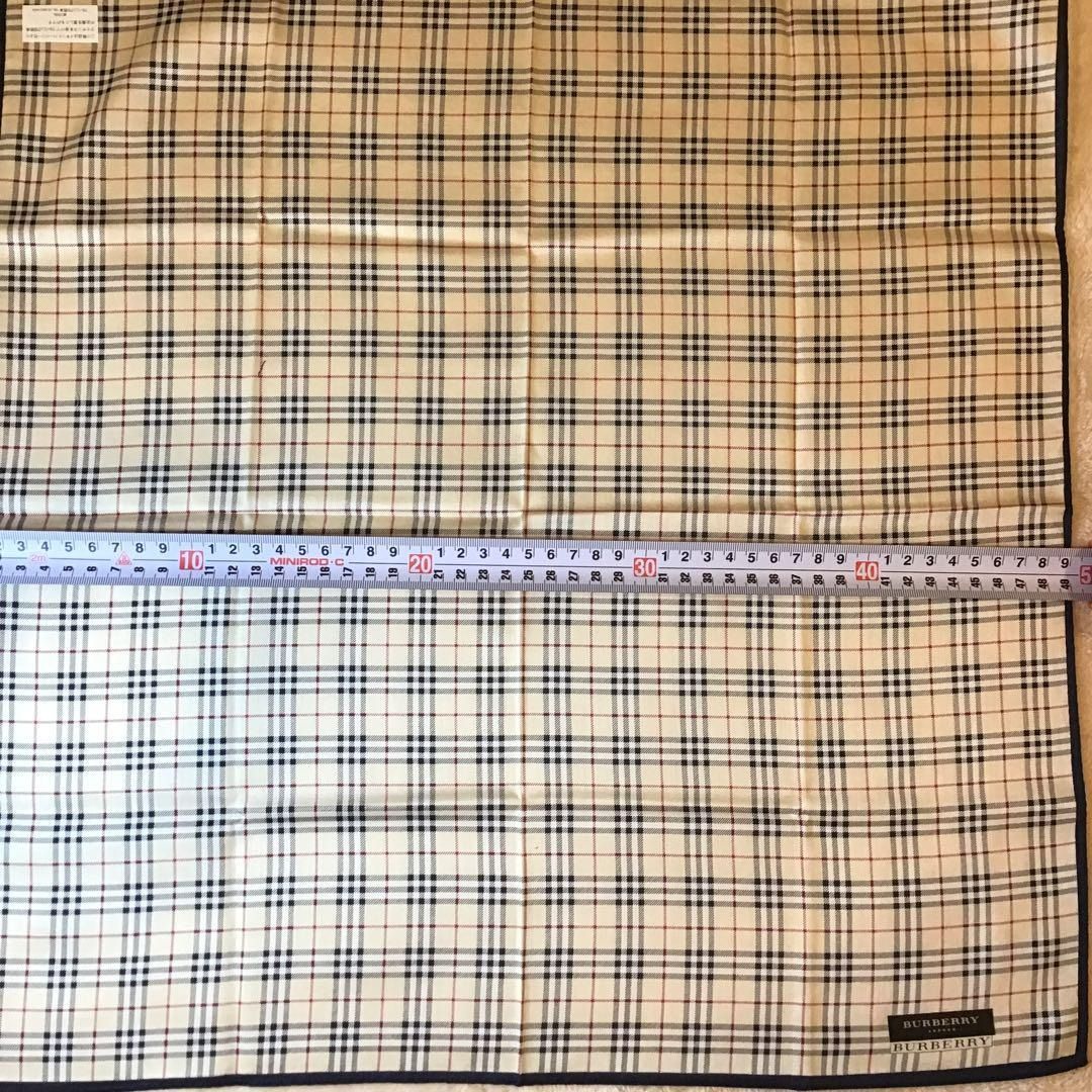 バーバリー ハンカチ スカーフ BURBERRY ノバチェック ロゴ入り ユニ
