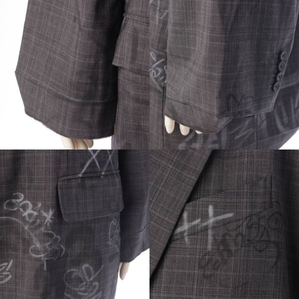 バレンシアガ 23SS グラフィティスケーターテーラードジャケット サイズ1 バレンシアガ】Balenciaga 23年 グラフィティ スケーター