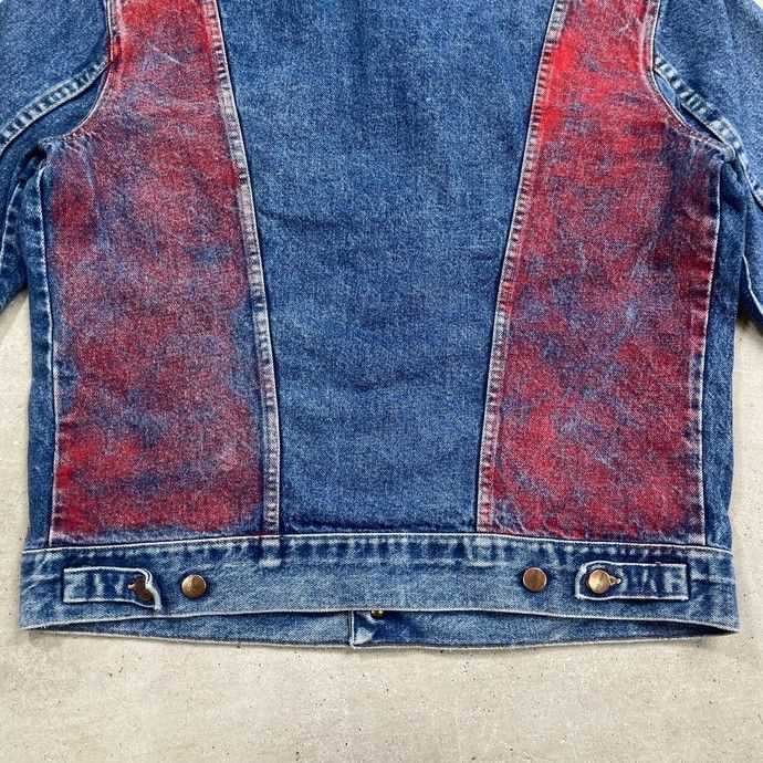 80s 90s 古着　デニムジャケット　ヴィンテージ　ペイント　アート 80's Lee 220-J 101-J HAND PAINT ART DENIM JACKET 80代 90年代