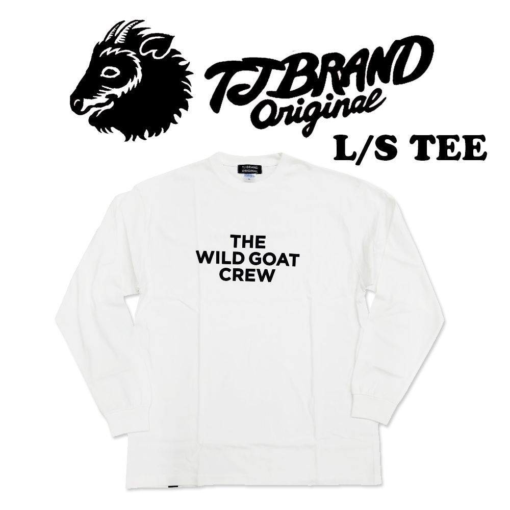 ティージェーブランド(TJBRAND) TJ BRAND WILD GOAT L/S TEE (WHITE) XLサイズ ロングスリーブTシャツ  (206254)