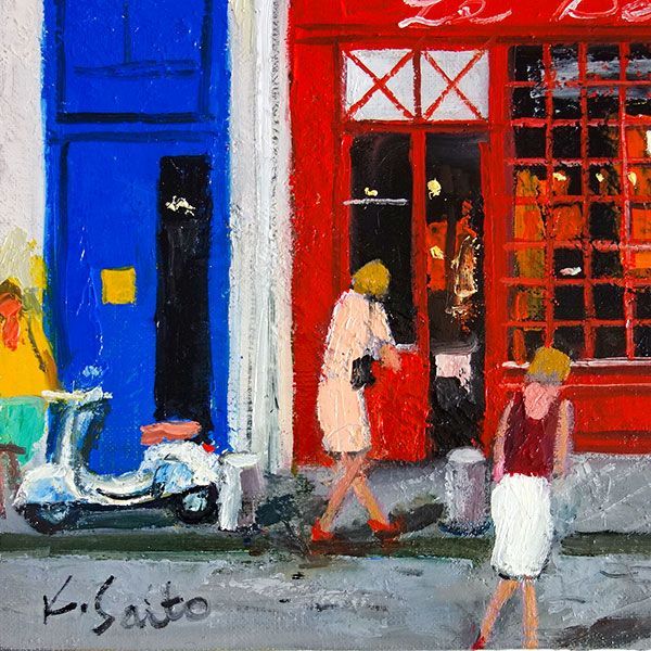 自然風景画 油彩 印章あり 【公式通販】