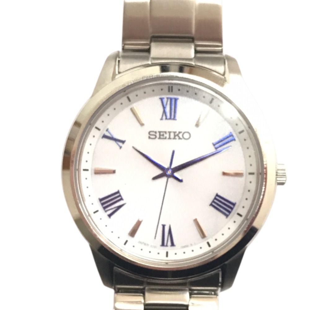 SEIKO セイコー ソーラー 腕時計 腕時計 メンズ ステンレススチール シルバー V131-0AG0 中古品