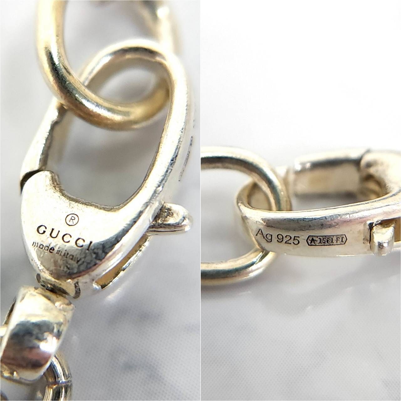 GUCCI グッチ ネックレス インターロッキング 箱付き Ag925 シルバー