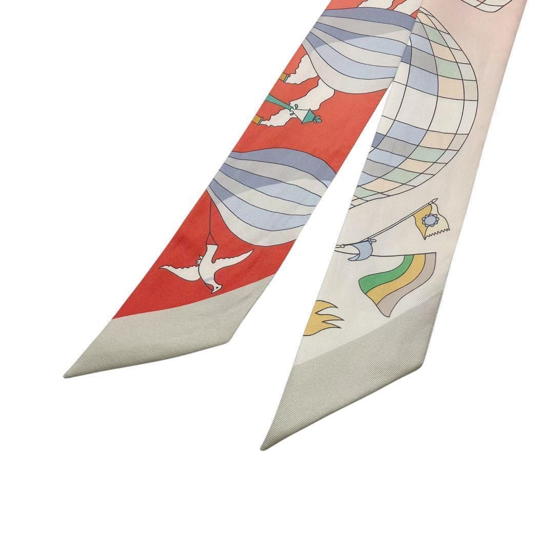 良品✨ エルメス 大空の狂気 ツイリースカーフ レッド