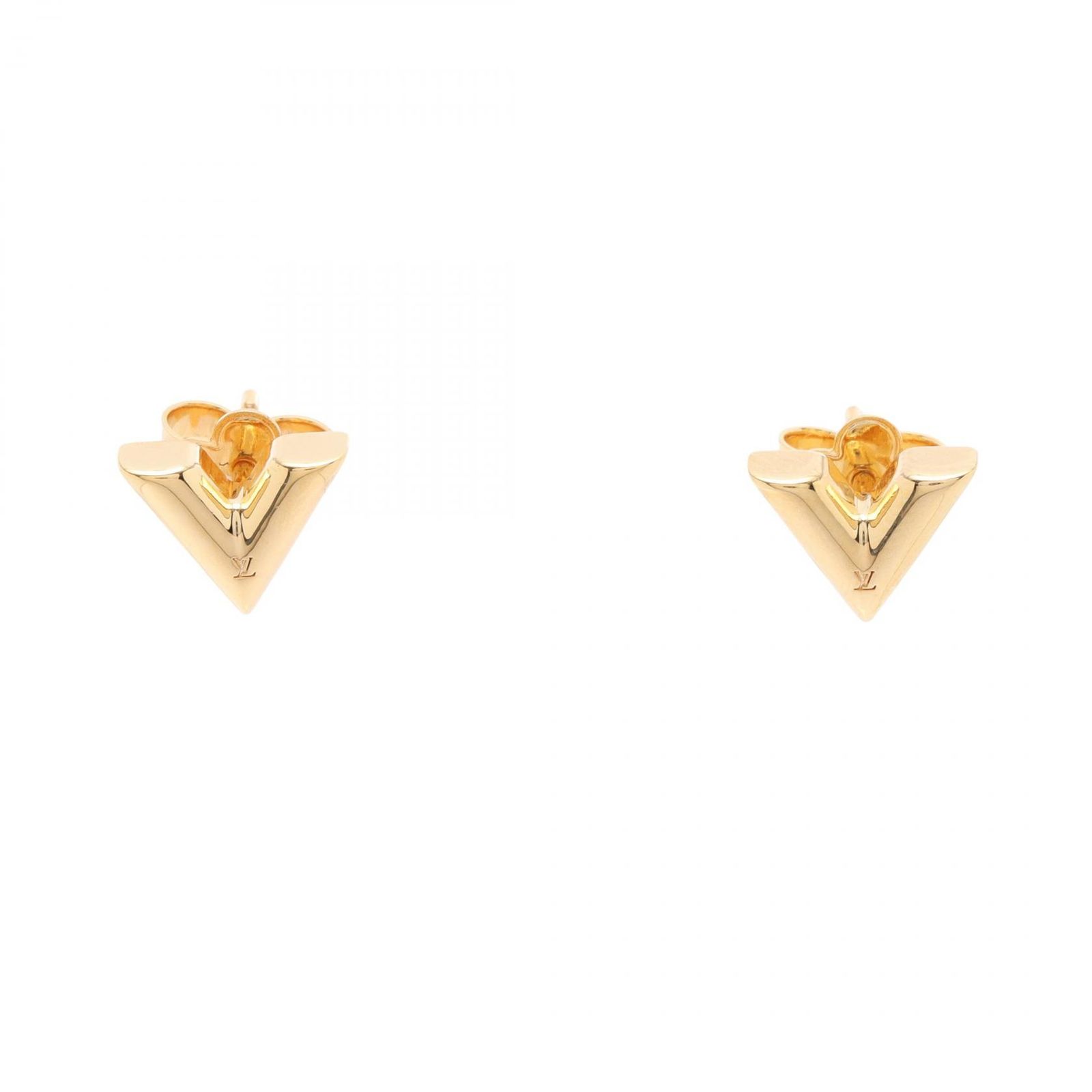 ルイ ヴィトン LOUIS VUITTON ピアス スタッズ イヤリング エセンシャルV M68153 GP ゴールドメッキ ピアス レディース Used A