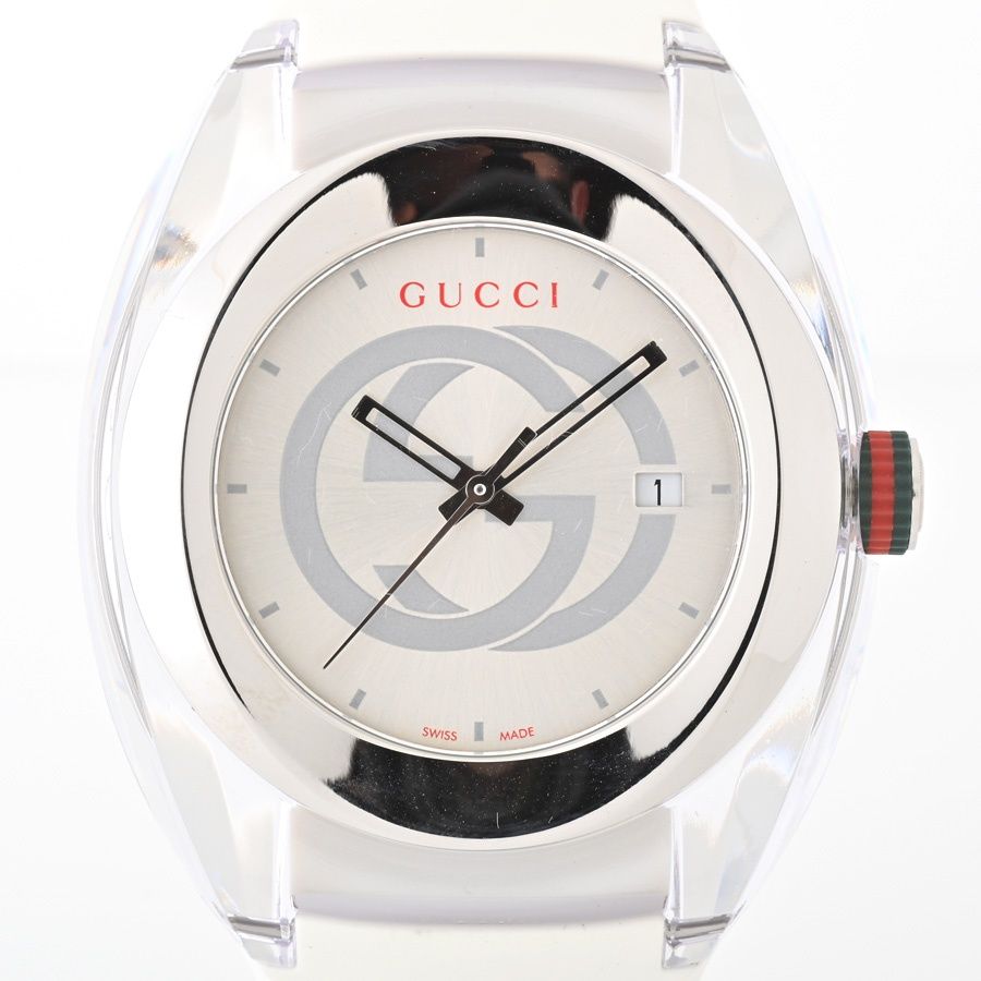 グッチ / GUCCI　シンク/SYNC　YA137102A　クオーツ　インターロッキングG　シルバー文字盤　【中古】 商品番号 B-155883