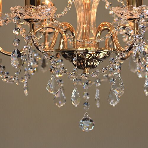 ゴールド シャンデリア 6灯 クラシック クラリーチェシャンデリア 6灯