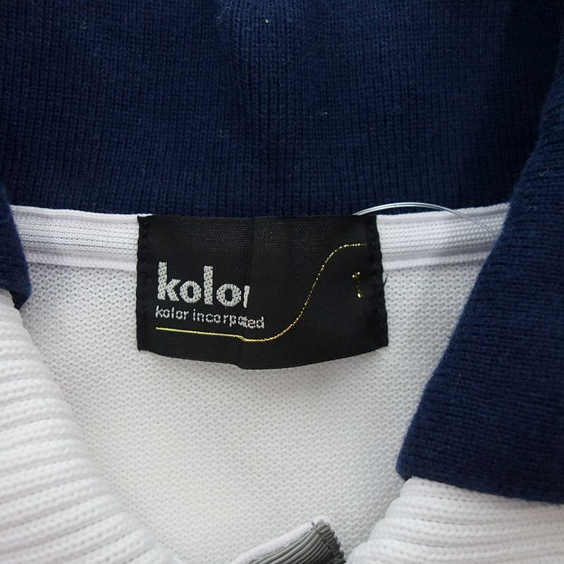 kolor 22ss 鹿の子ポロシャツ カラー/KOLOR 22SS GEEK kolor カラ Pe 鹿の子 ポロシャツ T