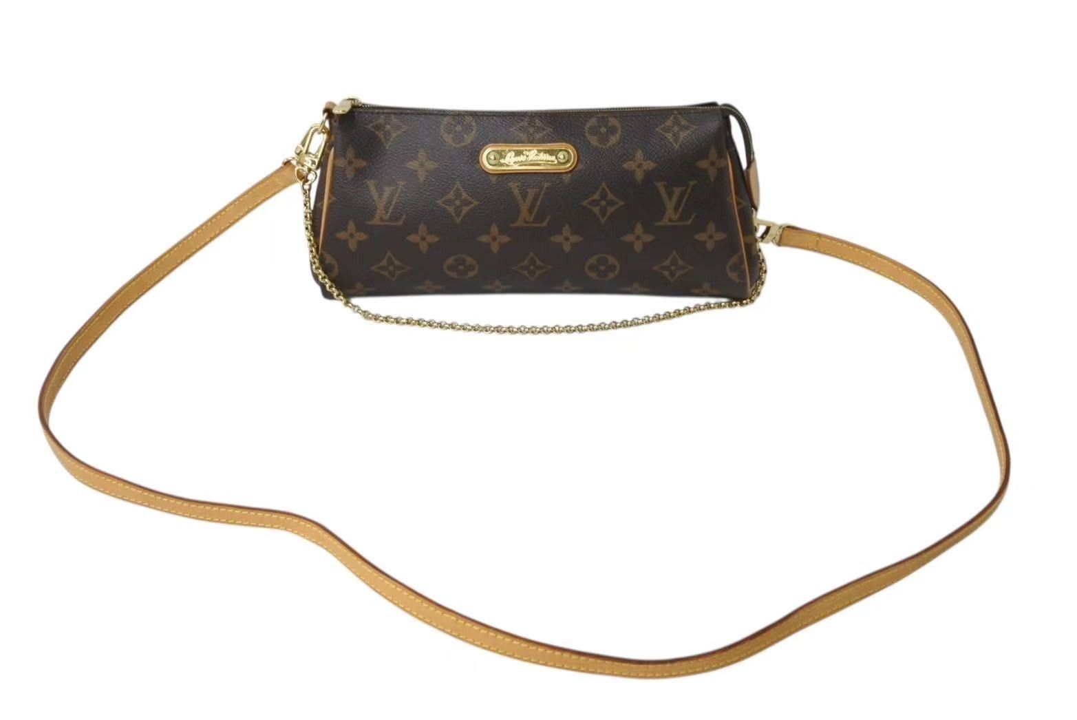 LOUIS VUITTON ルイヴィトン エヴァ ショルダーバッグ M95567 モノグラム ブラウン ゴールド金具 4b002104