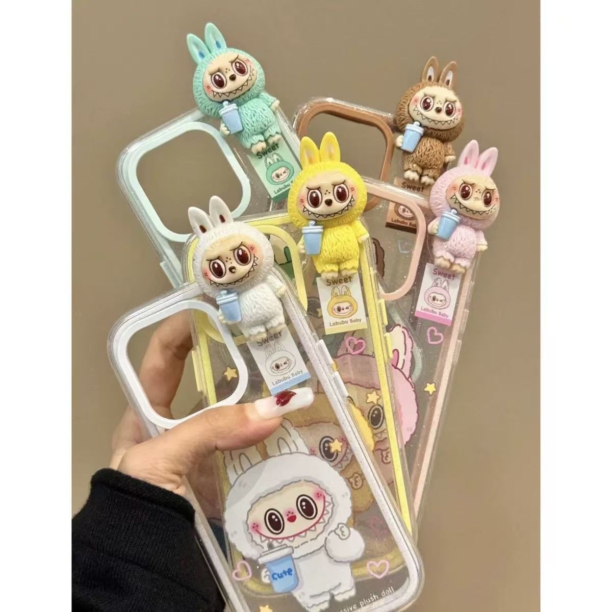 スマホケース ラブブLabubu 透明 iPhone対応 アイフォンケース