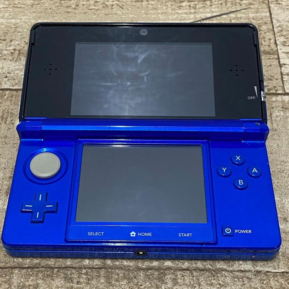 08w13402 Nintendo 3DS 2DS ゲームハード 任天堂 ニンテンドー3DS メタリックブルー 青色 品