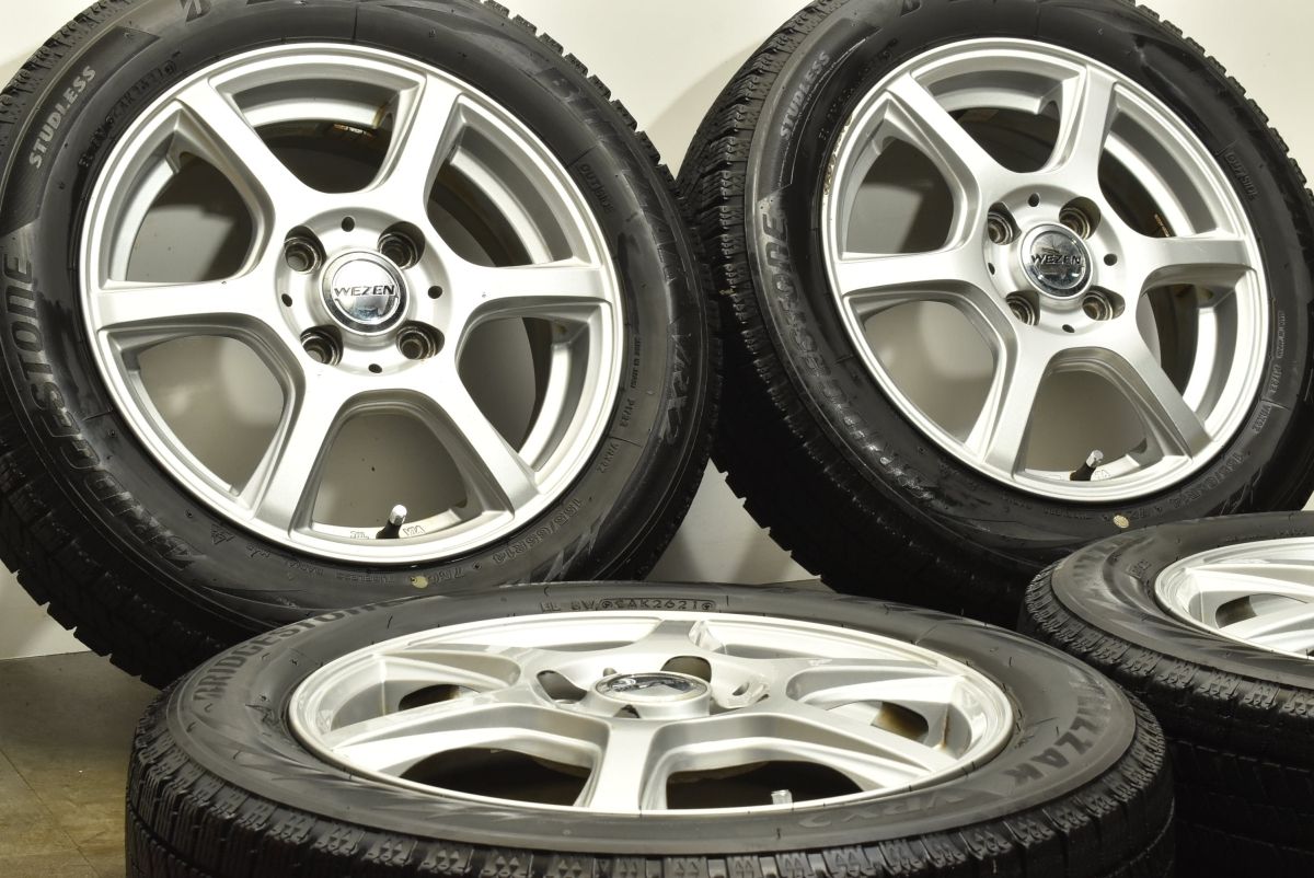 軽自動車サイズ WEZEN 14in 4.5J 45 PCD100 ブリヂストン ブリザック VRX2 155 65R14 N-ONE N-BOX ワゴンR アルト タント ムーヴ