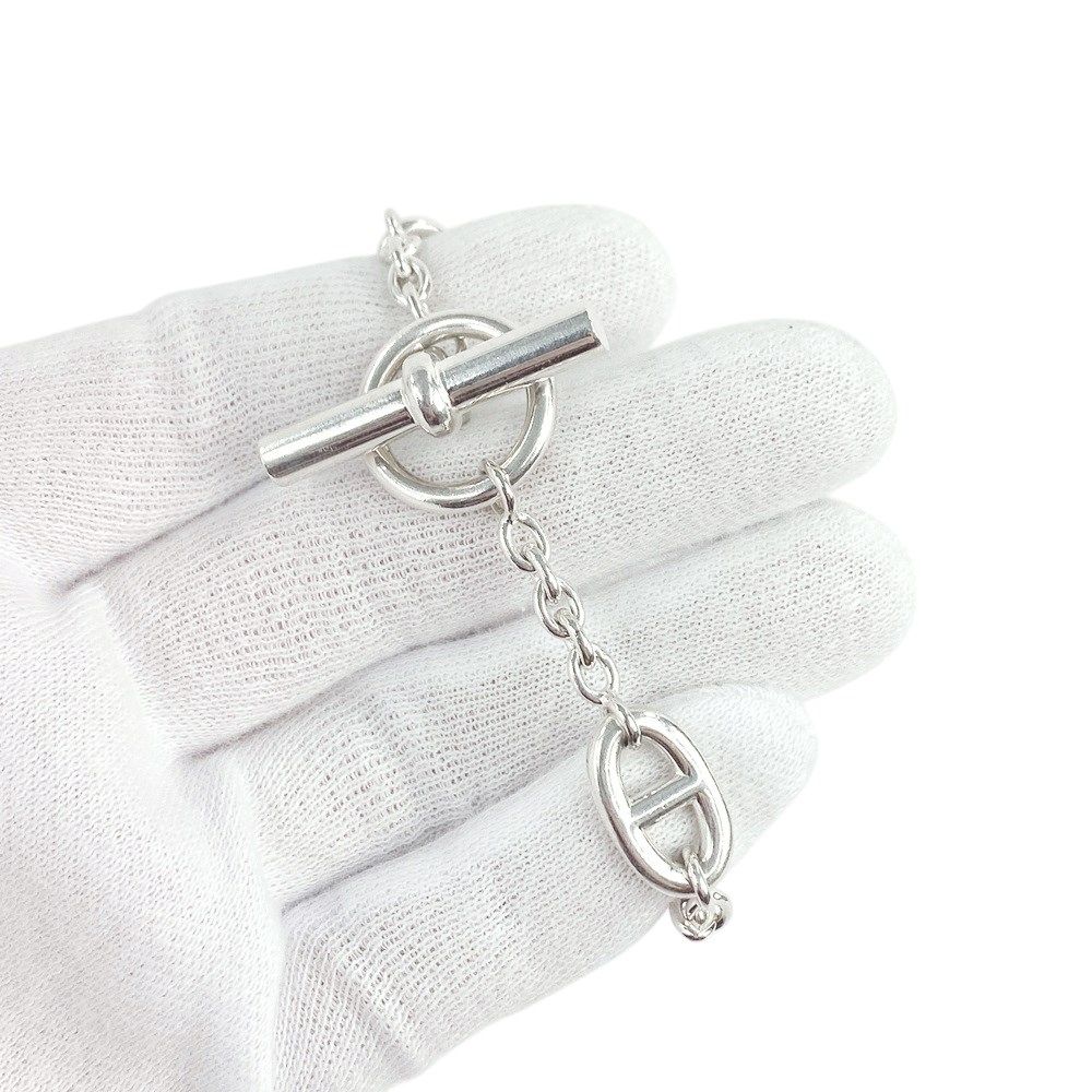 □美品□ エルメス ファランドール ブレスレット シルバー SV925 #SH