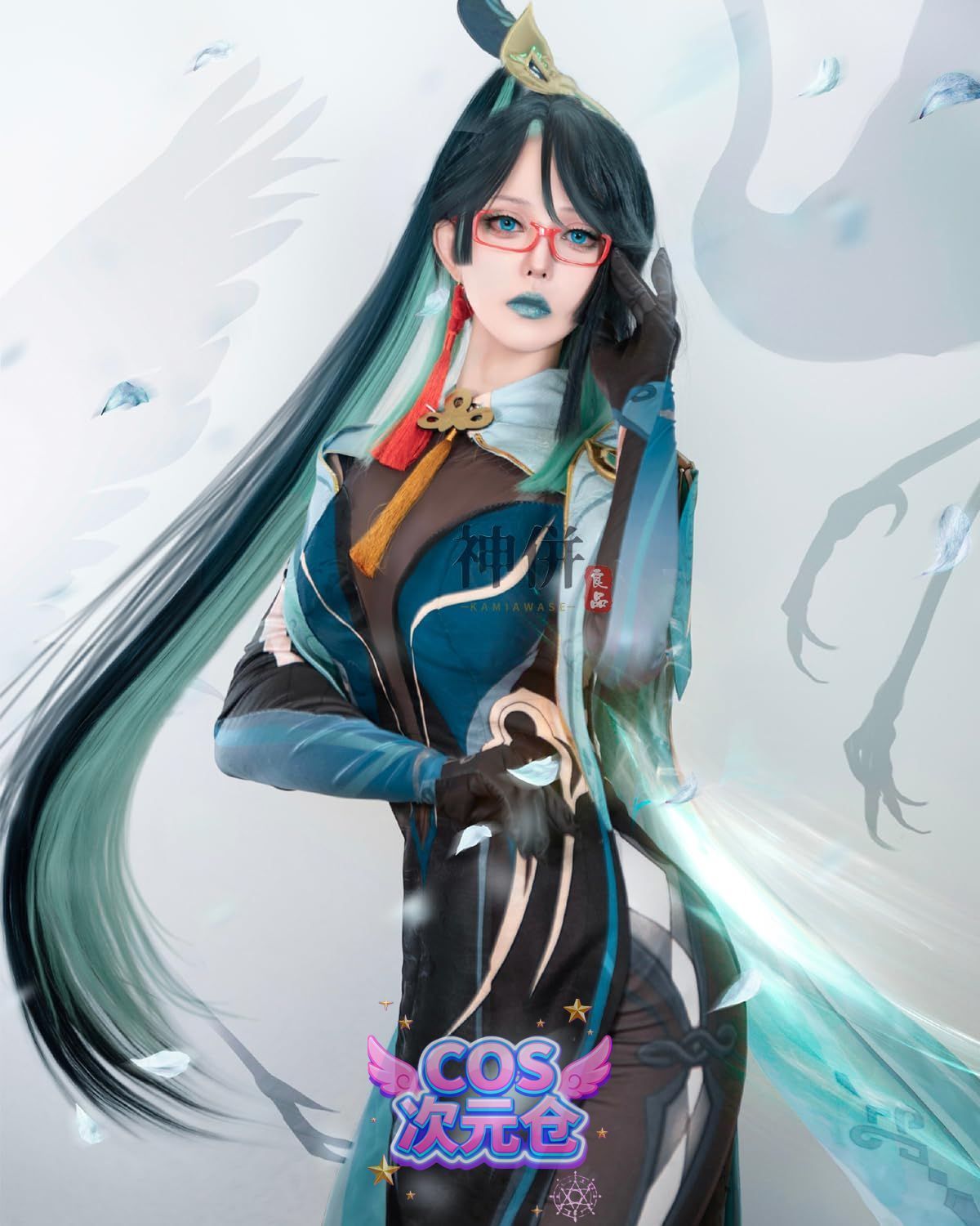 閑雲 ウィッグ付き 神併 原神 コスプレ ウィッグ付き 新キャラ 黒 フリーナ 嘉明 千織 キィニチ マーヴィカ コスプレ衣装 大人用 仮装 Genshin Impact c