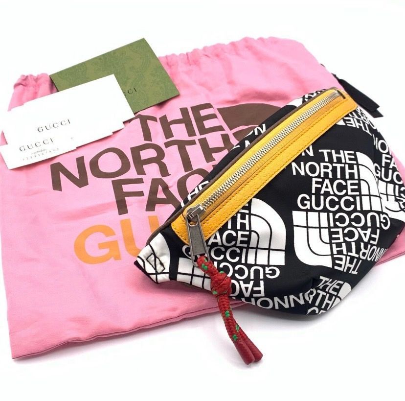GUCCI × THE NORTH FACE グッチ × ザ ノースフェイス 650299 ナイロン レザー ボディバッグ ウエストバッグ