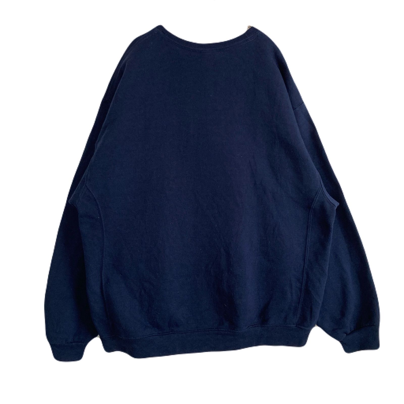 【海外規格XL】古着　RUSSELL ATHLETIC　スウェットシャツ　Clemson University　カレッジ系　前Vガゼット