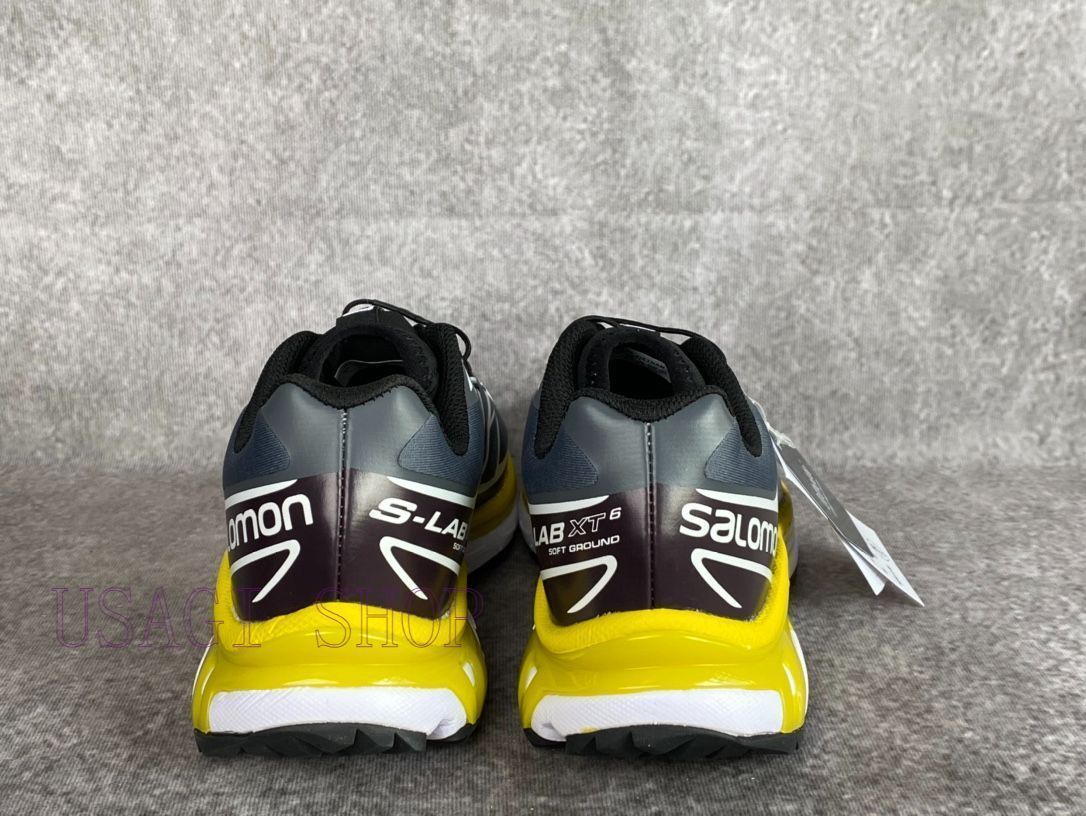 未使用級箱付き　サロモンSALOMON　27.5 スニーカー イエローブラック 中古・古着通販】SALOMON (サロモン) ローカットスニーカー