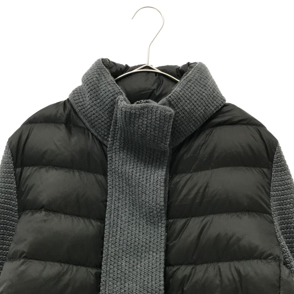 MONCLER (モンクレール) 17AW MAGLIONE TRICOT CARDIGAN マグリオントリコ アームロゴワッペン ニット切替 ダウンカーディガンジャケット アウター グレー C20939453400 - メルカリ