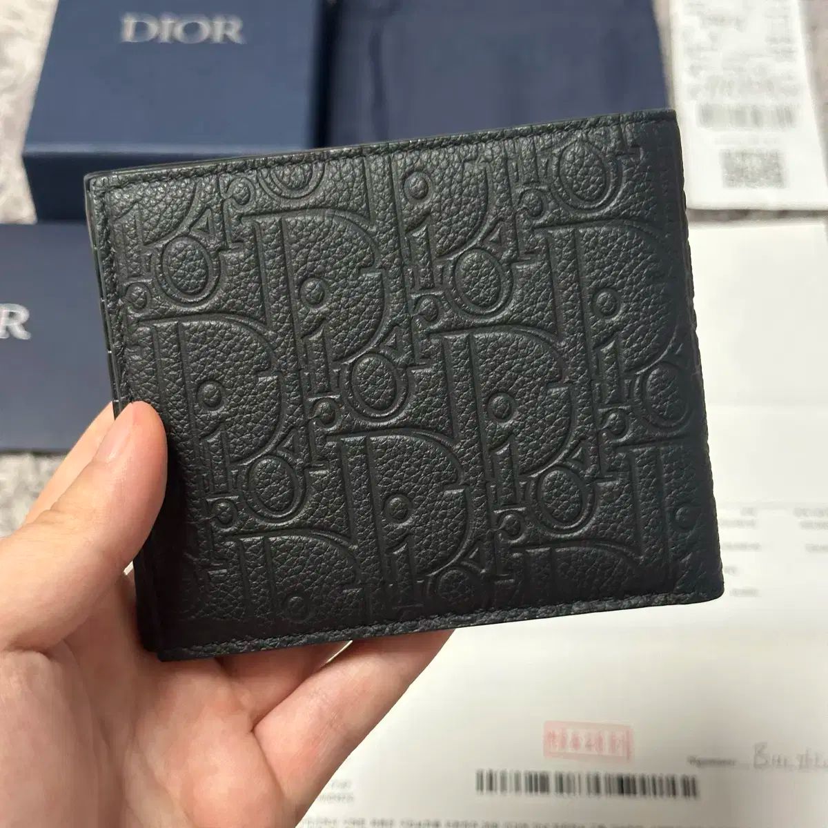 ✨極美品✨DIOR 二つ折り 財布 トロッター オブリーク ジャカード