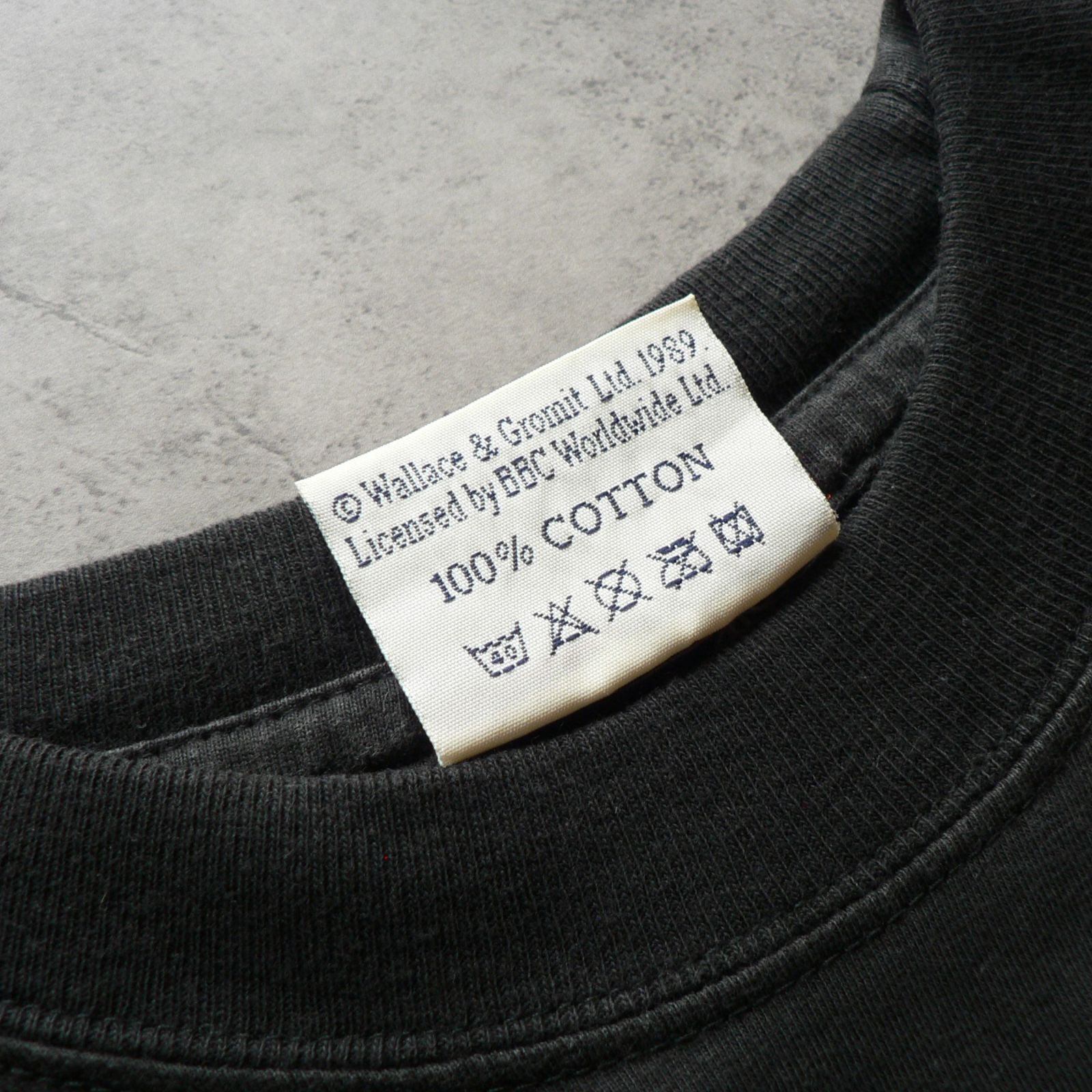 80s~90s】Wallace & Gromit black vintage T-shirt - メルカリ