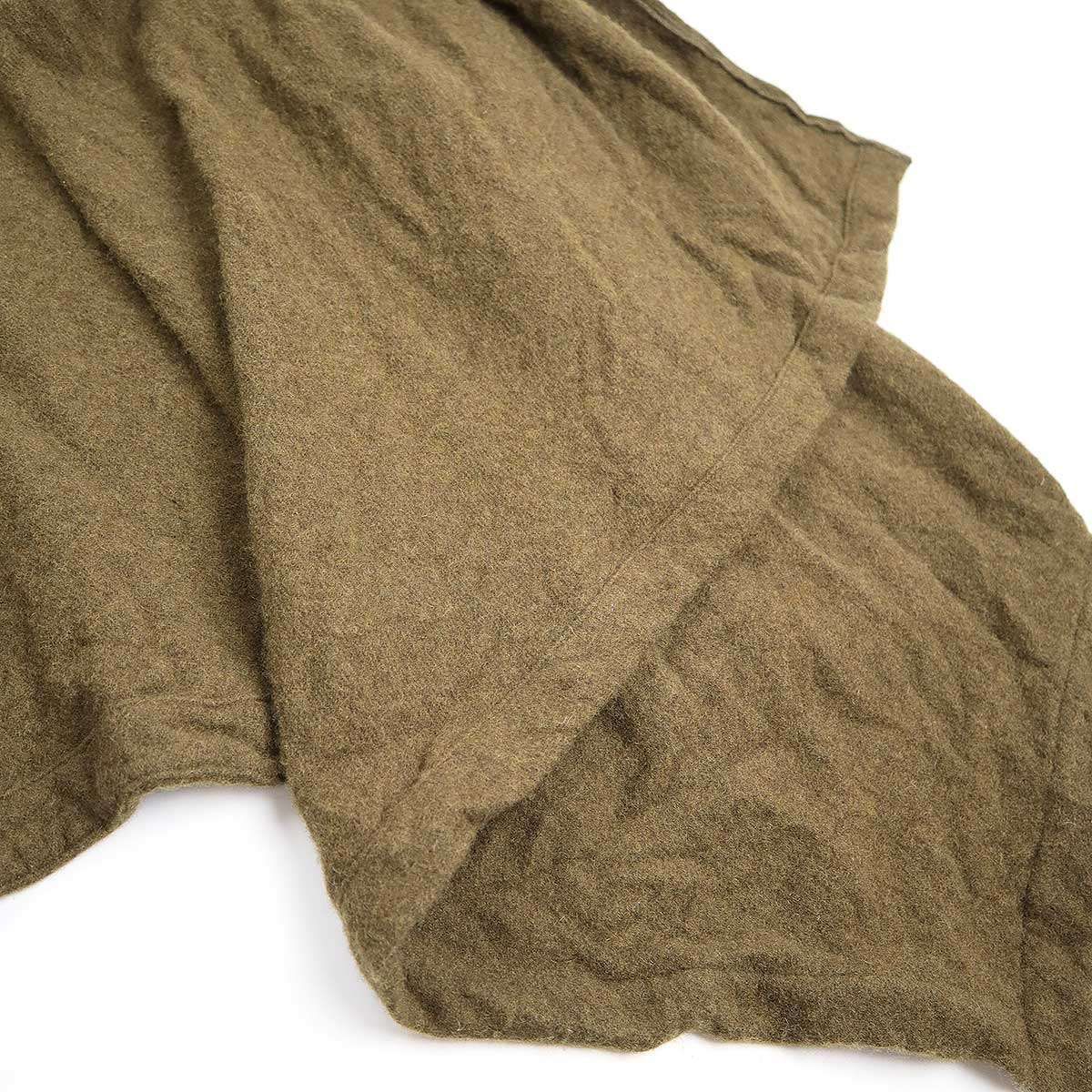 Ground Y グラウンド ワイ 22AW 縮絨ウールサージショールコート GE 