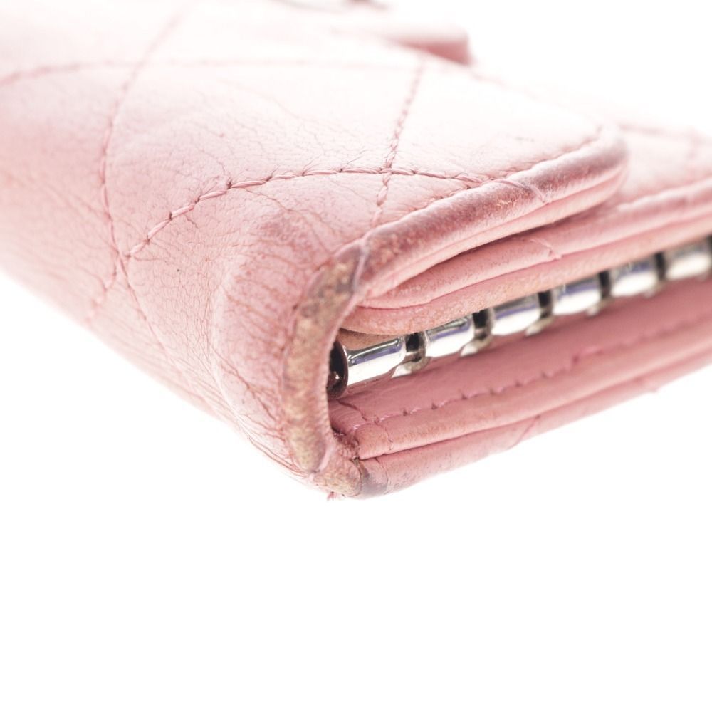 □ シャネル マトラッセ キーケース 6連 ロゴ レディース ピンク 【美