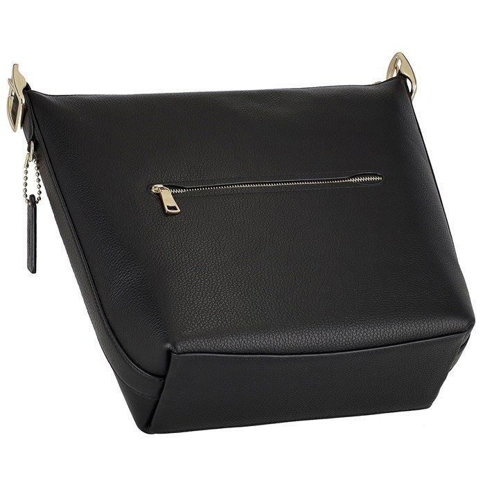 コーチ COACH ショルダーバッグ ヴァル ダッフル C2818 IMBLK ブラック リファインド ペブル レザー ゴールド金具