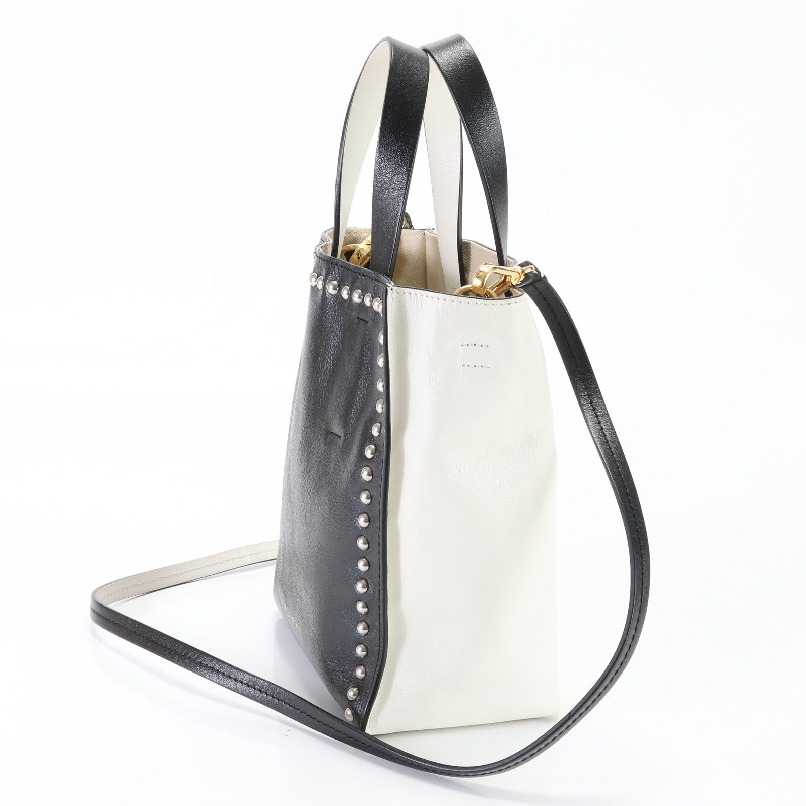 MARNI マルニ 2WAYショルダーバッグ 【美品】 スタッズ レザー 【公式 