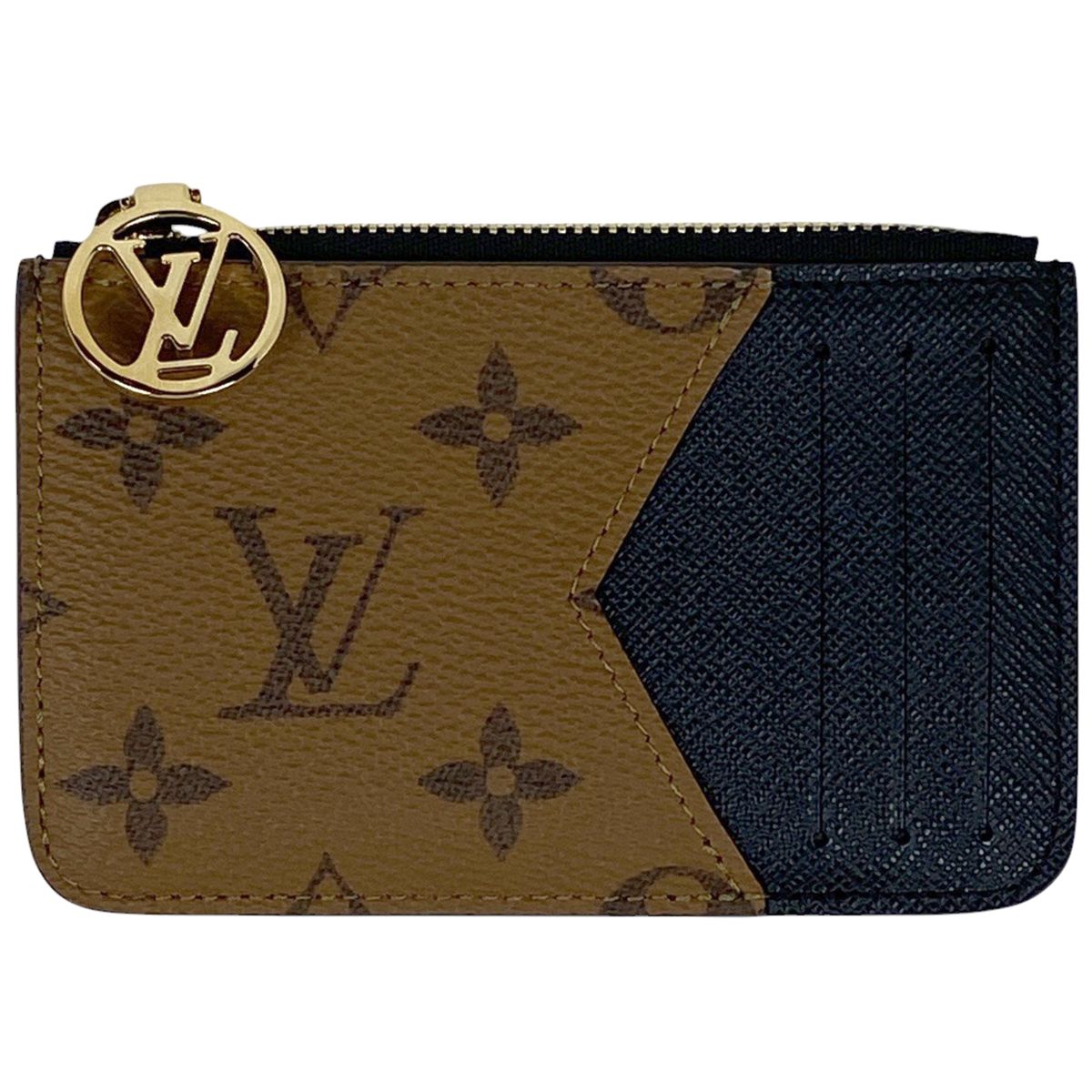 ルイ ヴィトン Louis Vuitton ポルト カルト ロミー 小銭入れ カードケース モノグラムリバース アルマニャック ブラウン M81912 レディース