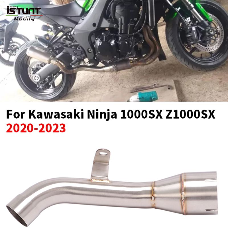 スリップオン カワサキ ニンジャ 1000SX Z1000SX 2020 - 2025 バイク 二輪 エキゾースト エスケープ モディファイ ミドルリンクパイプ オリ
