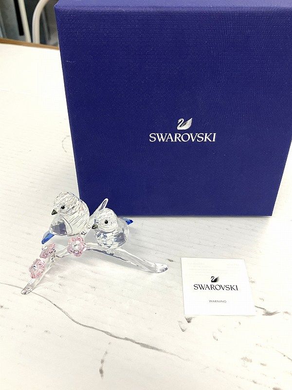 スワロフスキー SWAROVSKI 極美品 アオガラ Blue Tits 鳥 5004727