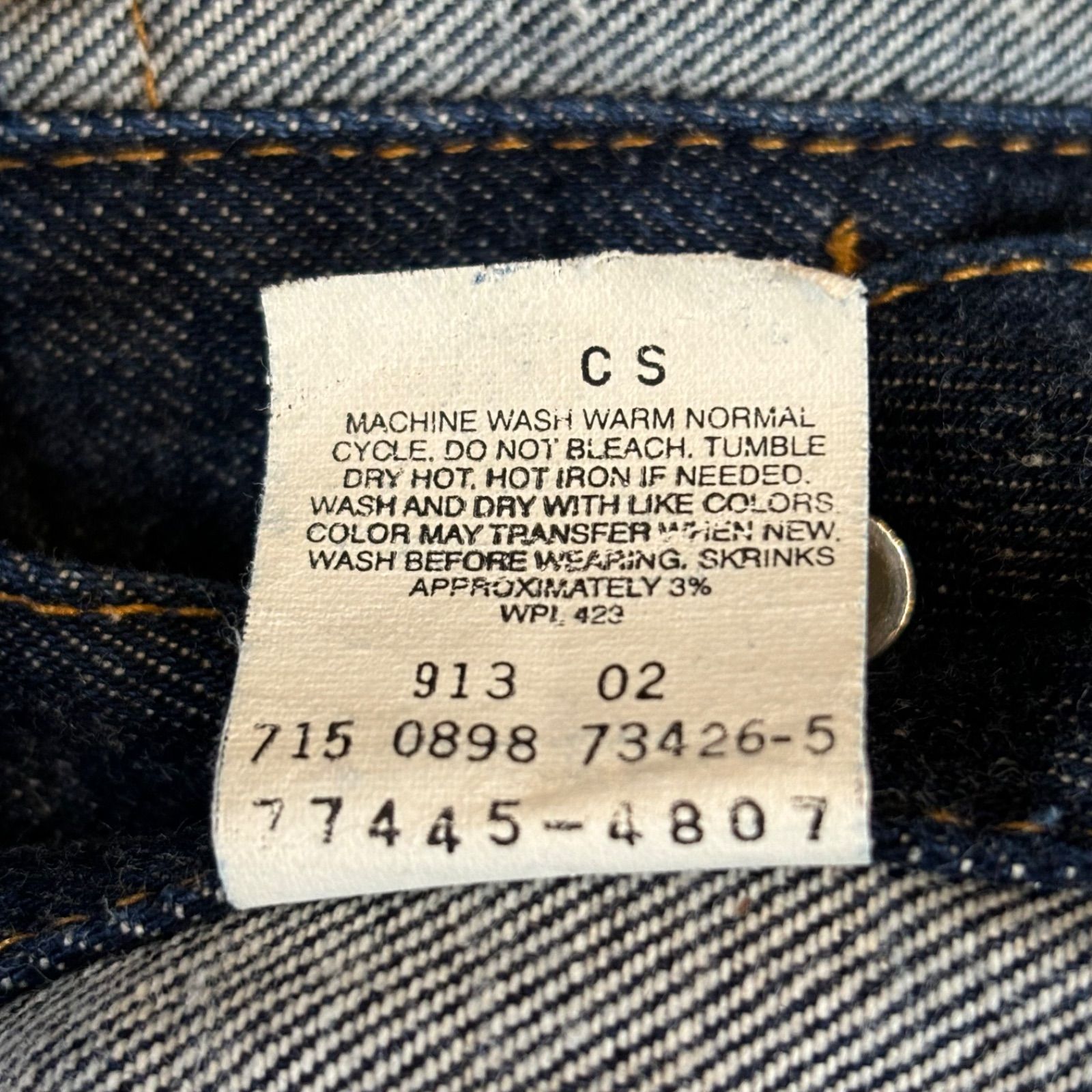 USA製 1998 90s Levi's 77445-4807 Denim Tracker Jacket Women's