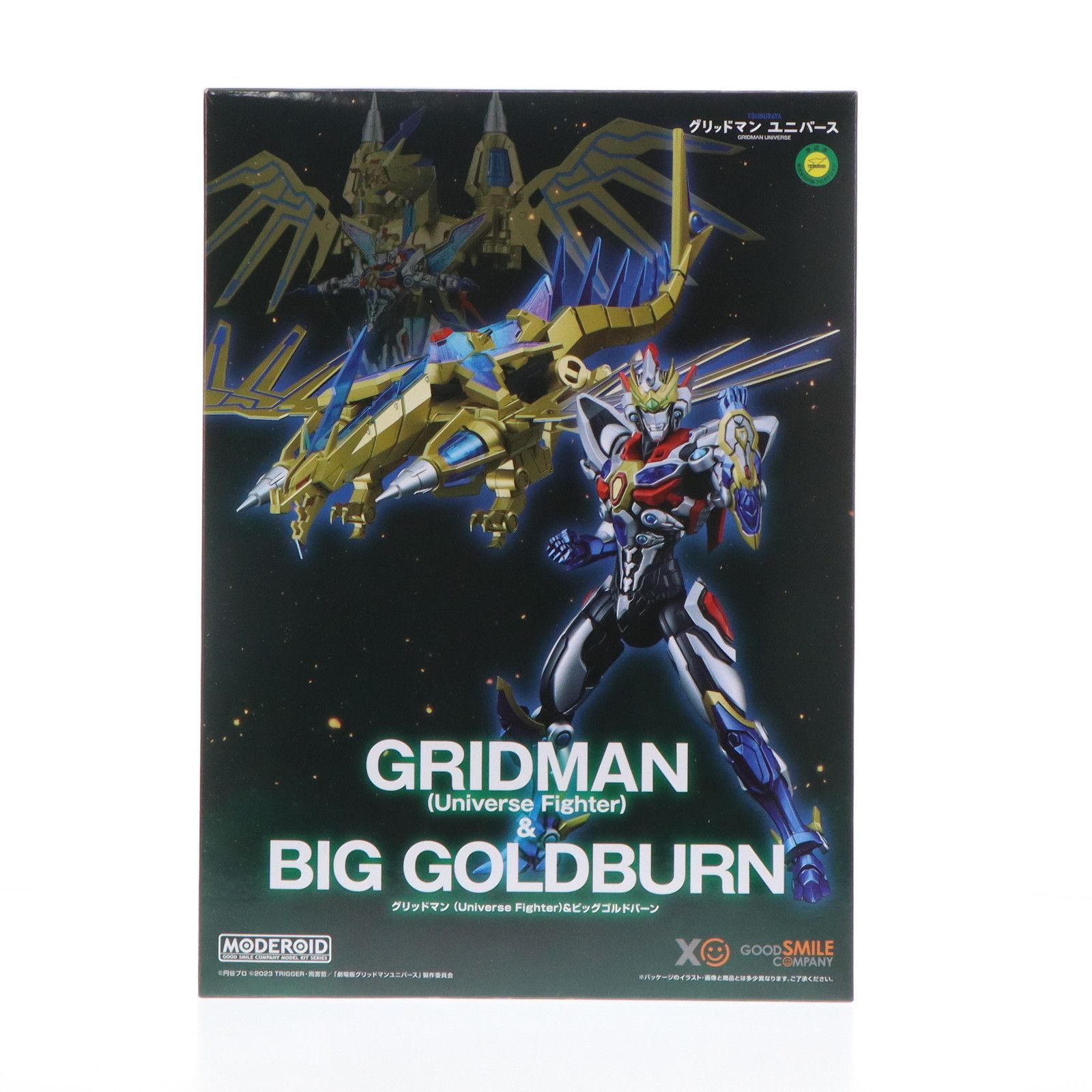 GOOD SMILE COMPANY - スリーブ無し MODEROID(モデロイド) グリッドマン(Universe Fighter)&amp;ビッグゴルドバーン 劇場版『グリッドマン ユニバース』 プラモデル GOODSMILE ONLINE SHOP&amp;TSUBURAYA STORE ONLINE限定 グ MODEROID グリッドマン (Universe Fighter)&ビッグゴルドバーン