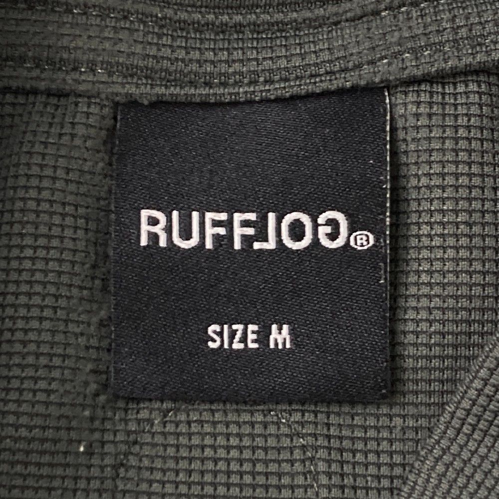 サイズ：M RUFFLOG ラフロッグ ハイネック半袖Tシャツ グレー系