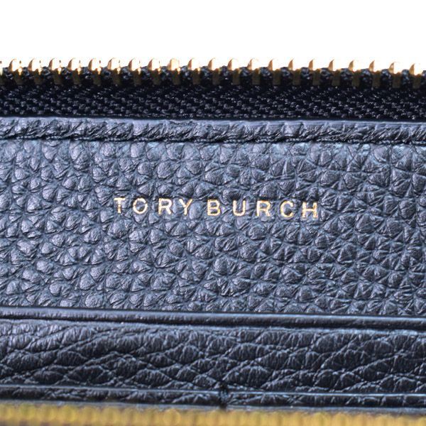 トリーバーチ 長財布 TORY BURCH レザー ブリテン ロゴ ジップ コンチネンタル カードケース 定期入れ 2点セット ブラック 141004
