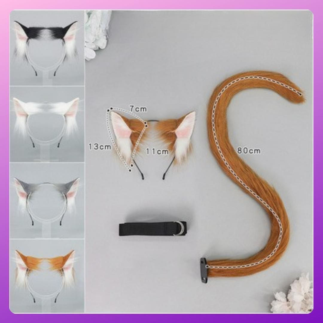 黒猫耳・しっぽ Amazon.co.jp: キャット コスプレ ねこ耳 しっぽ 全2種 キャット