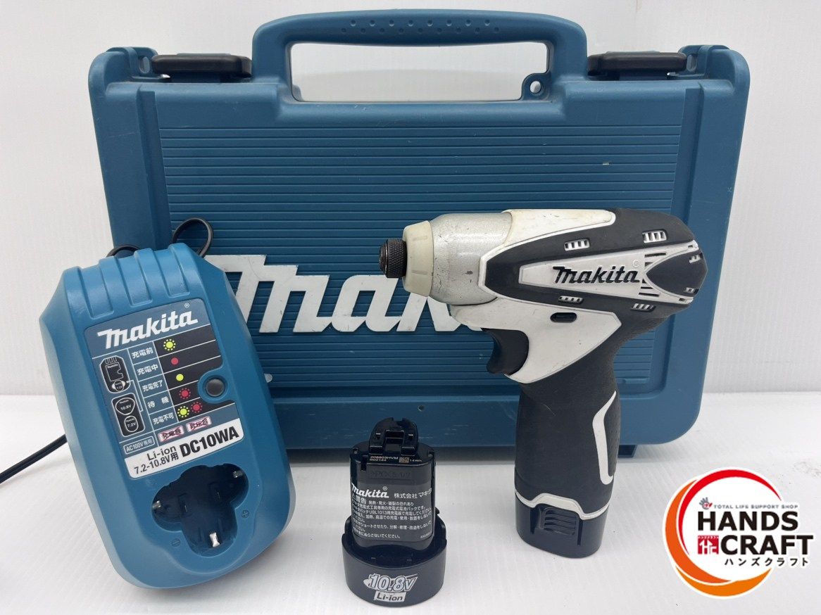 マキタ makita 10.8V 充電式インパクトドライバ TD090DWXW 10.8V1.3Ah×2 充電器付き 品