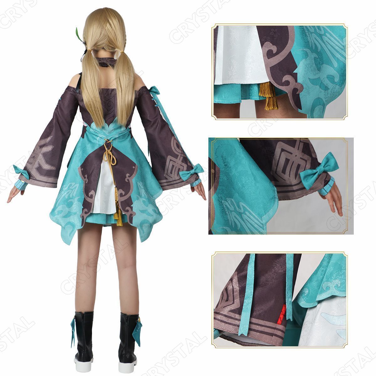 崩壊 スターレイル 青雀/セイジャク コスプレ衣装 ウイッグ付き 崩壊