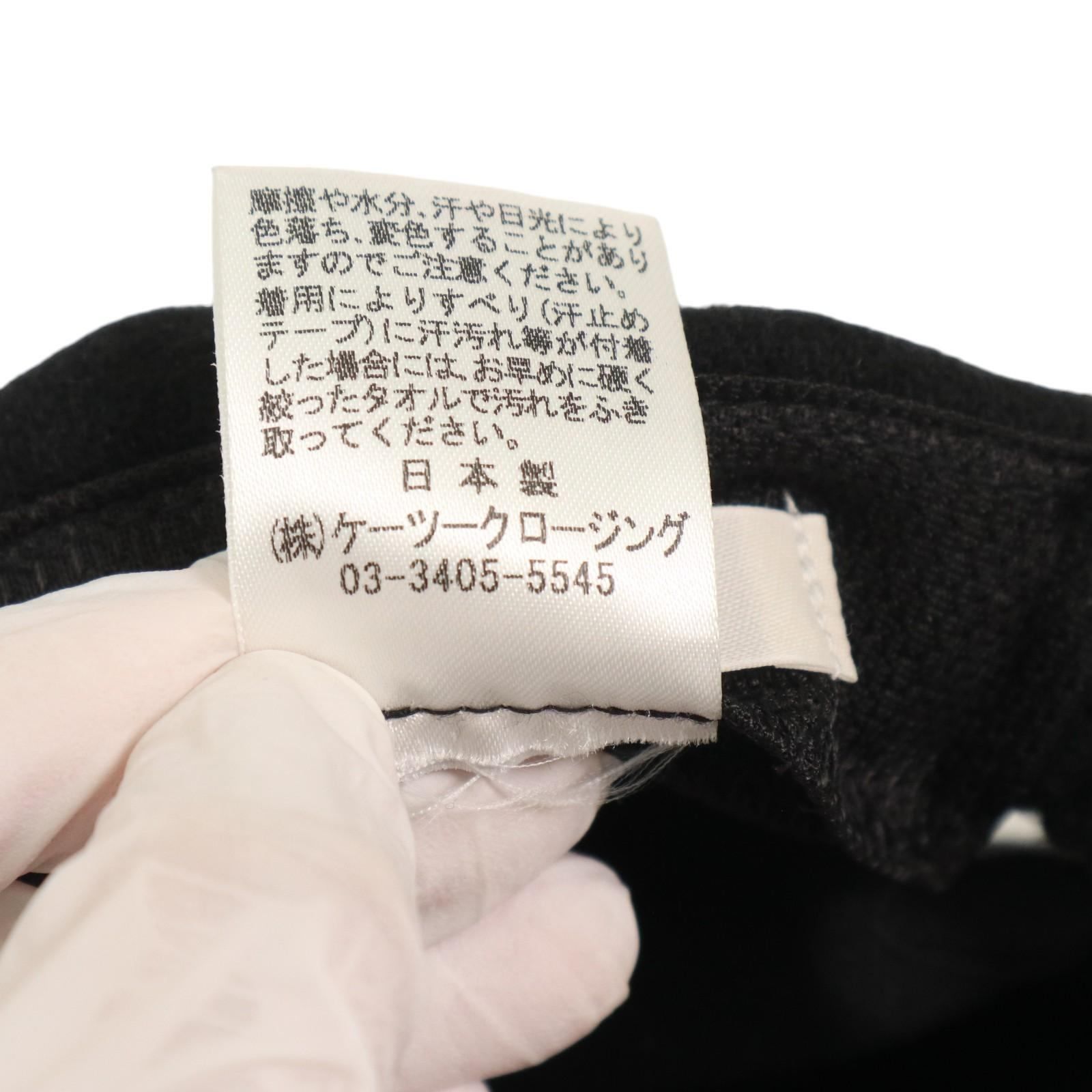 【現品限りセール中】YORI ヨリ　サンブロック リボンキャップ　帽子　ブラック yori