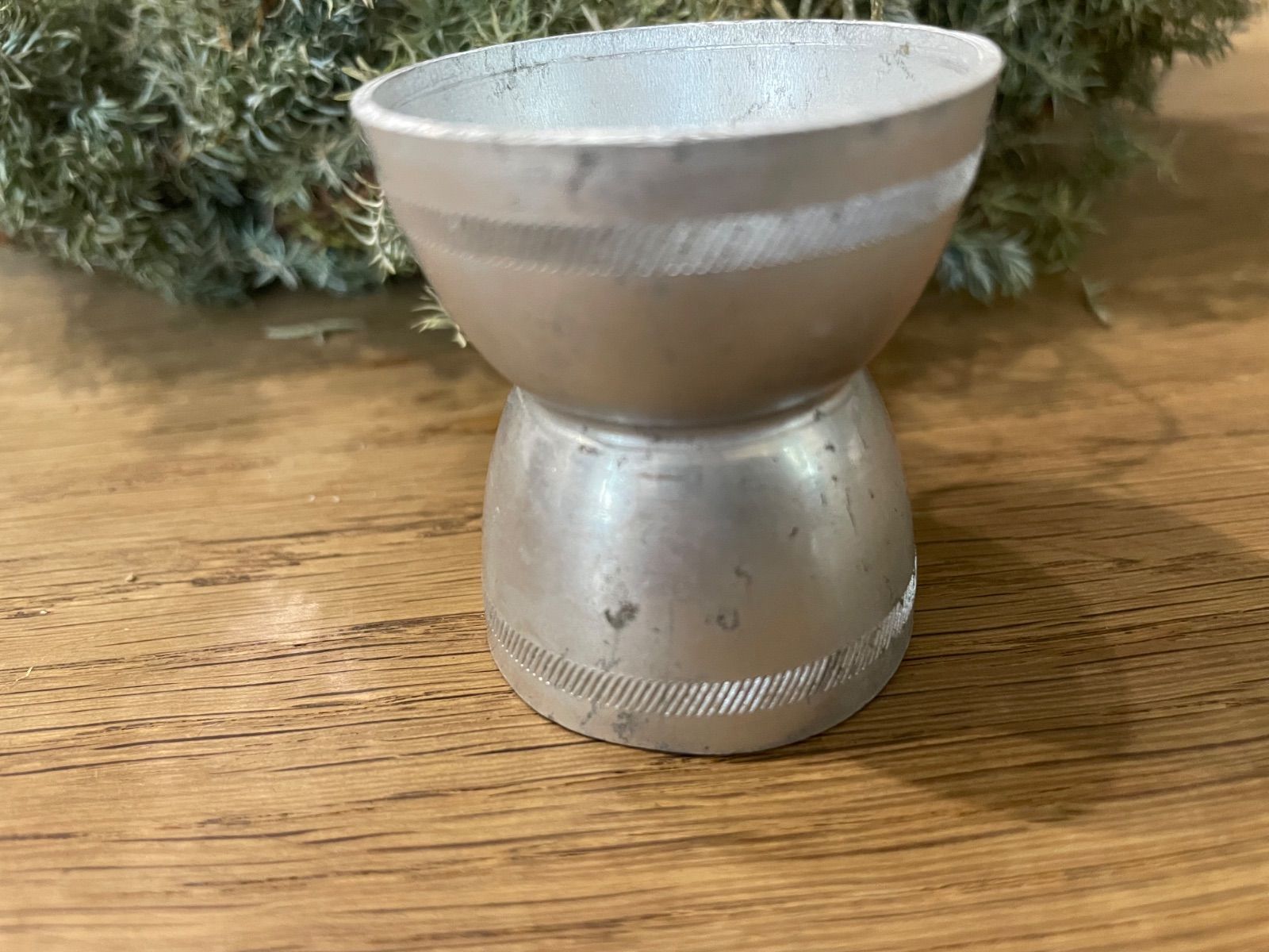 フランスアンティーク アルミ エッグスタンド シャビーシック