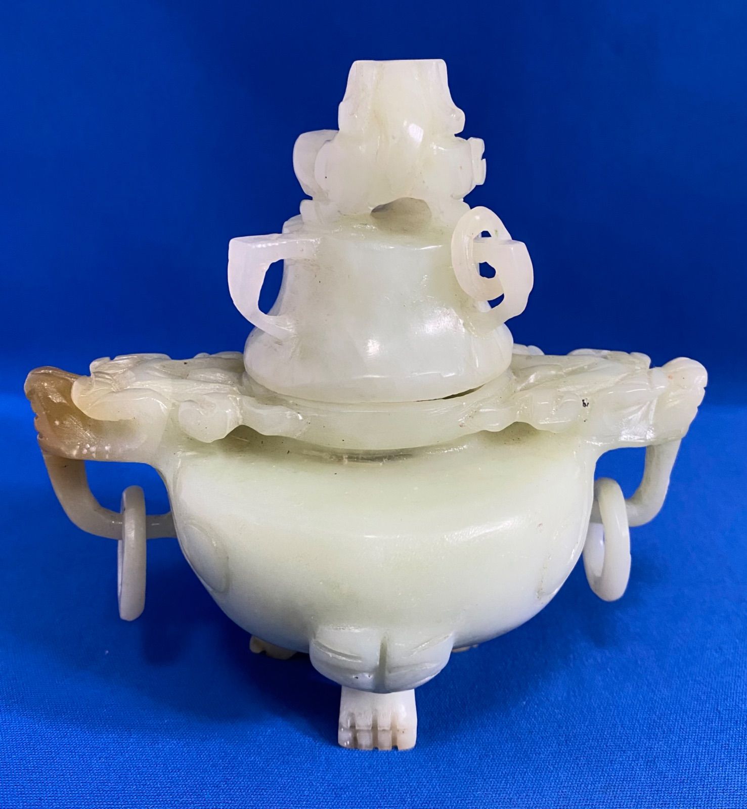 中国古玩 翡翠 龍 香炉 置物 縁起物 アンティーク - メルカリ